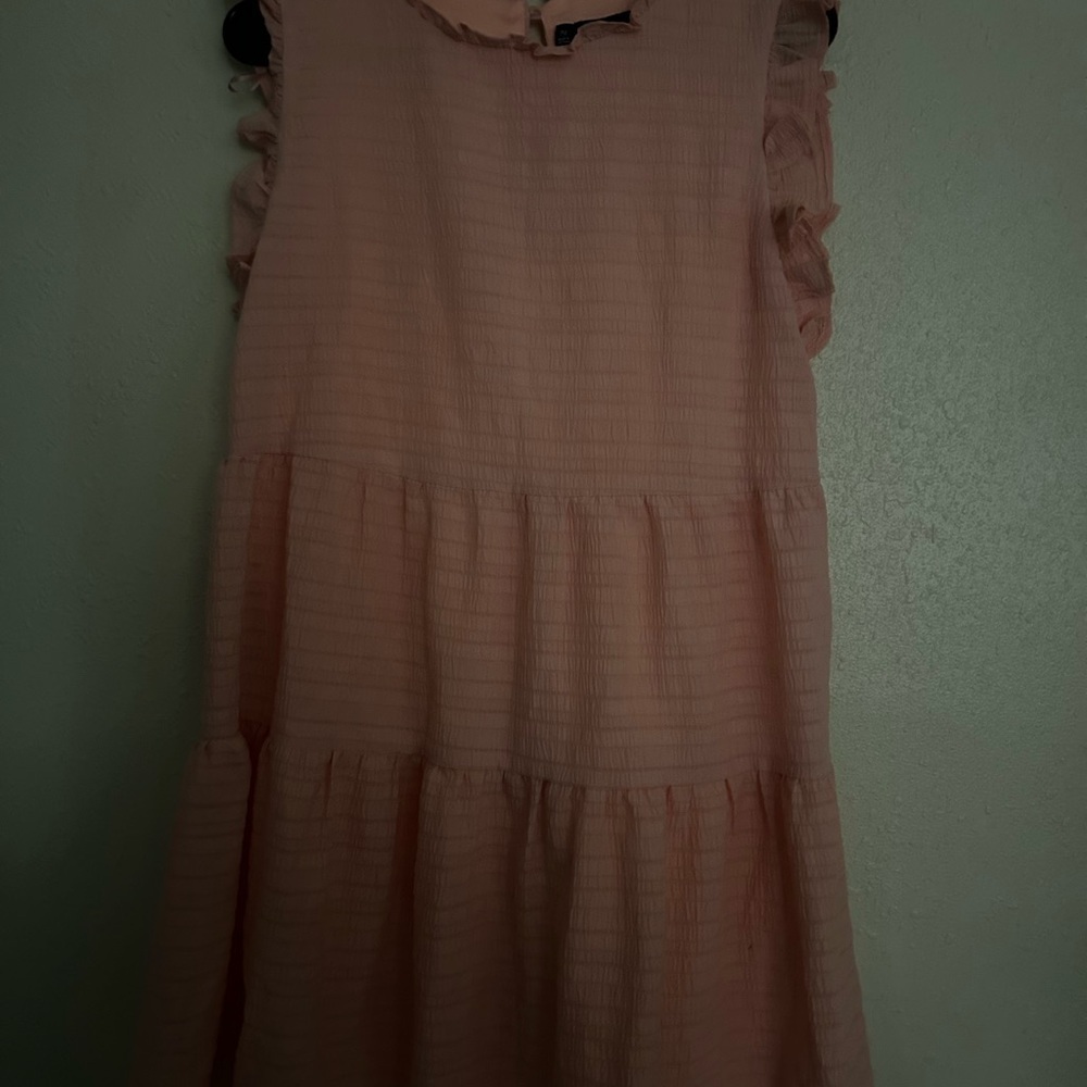 Chetta B Light Pink Tiered Kids Dress